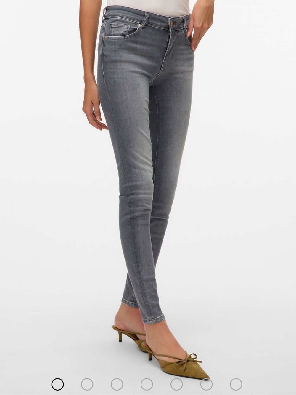 Vero Moda Sample Slim-Fit Grey Skinny Jeans 27 NWOT